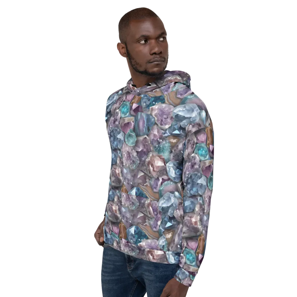 Amethyst Tide on Hoodie — Left