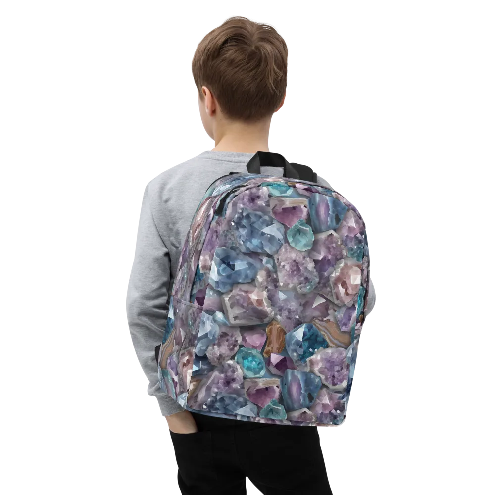 Amethyst Tide on Minimalist Backpack — Zoomed-in