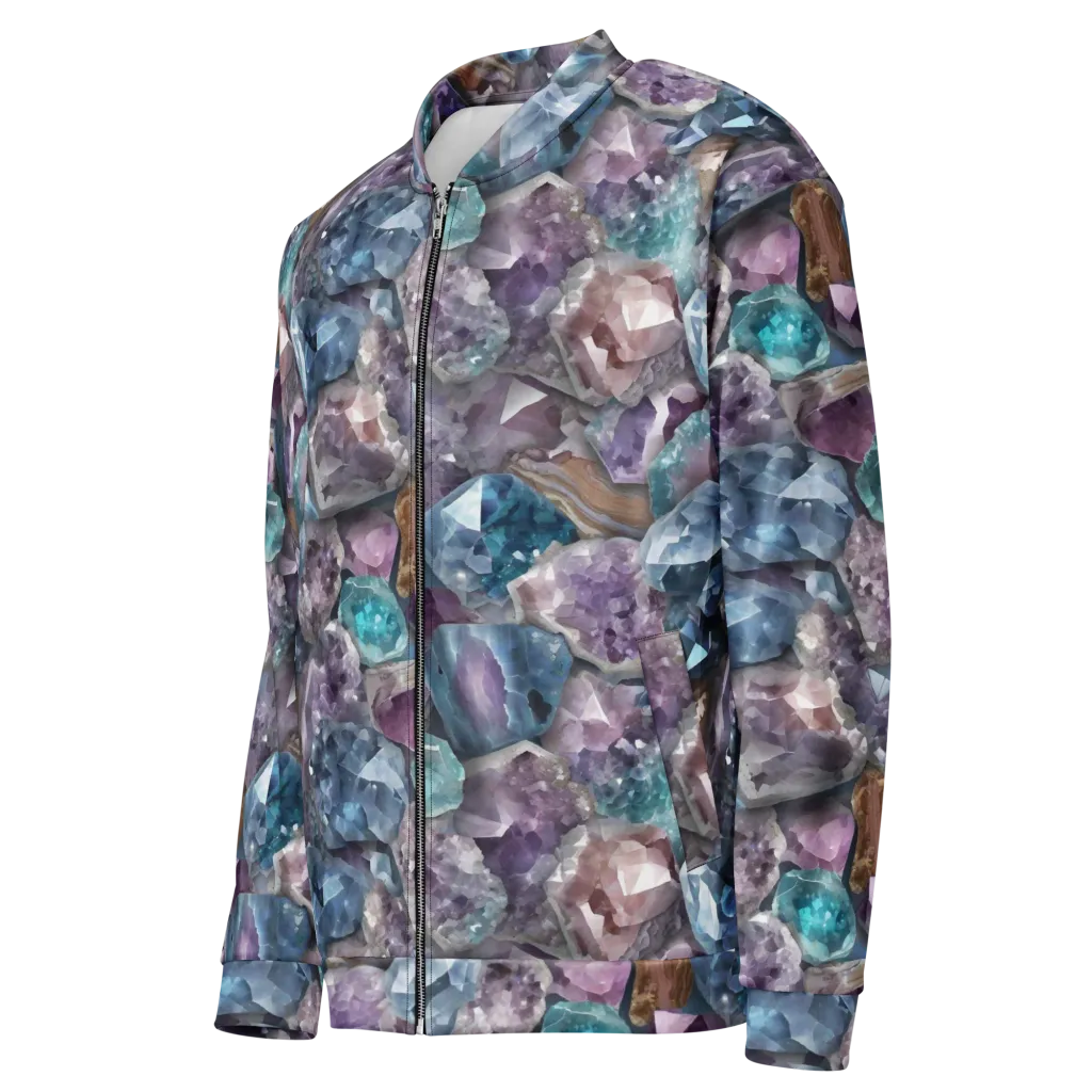 Amethyst Tide on Bomber Jacket — Left Front