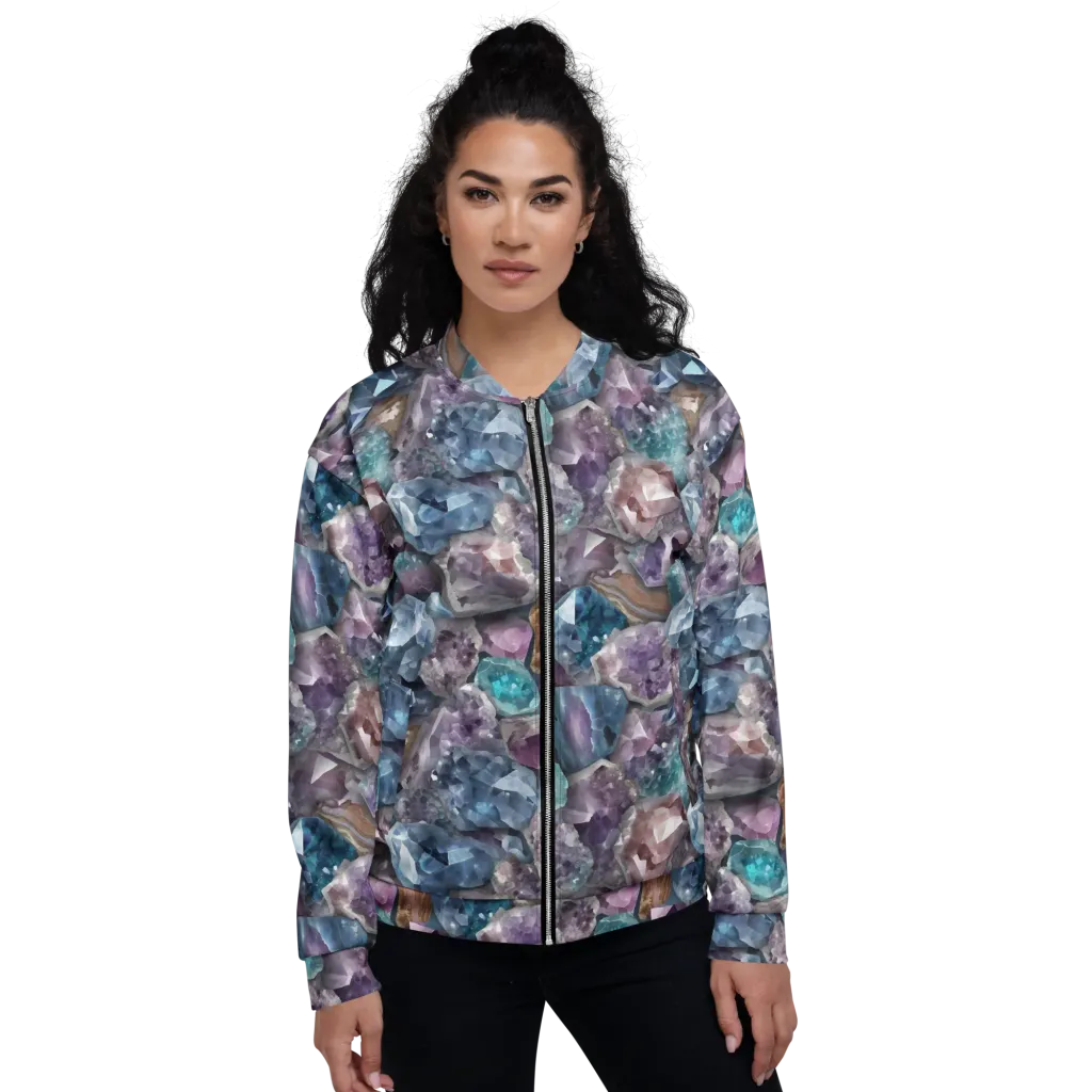 Amethyst Tide on Bomber Jacket — Front