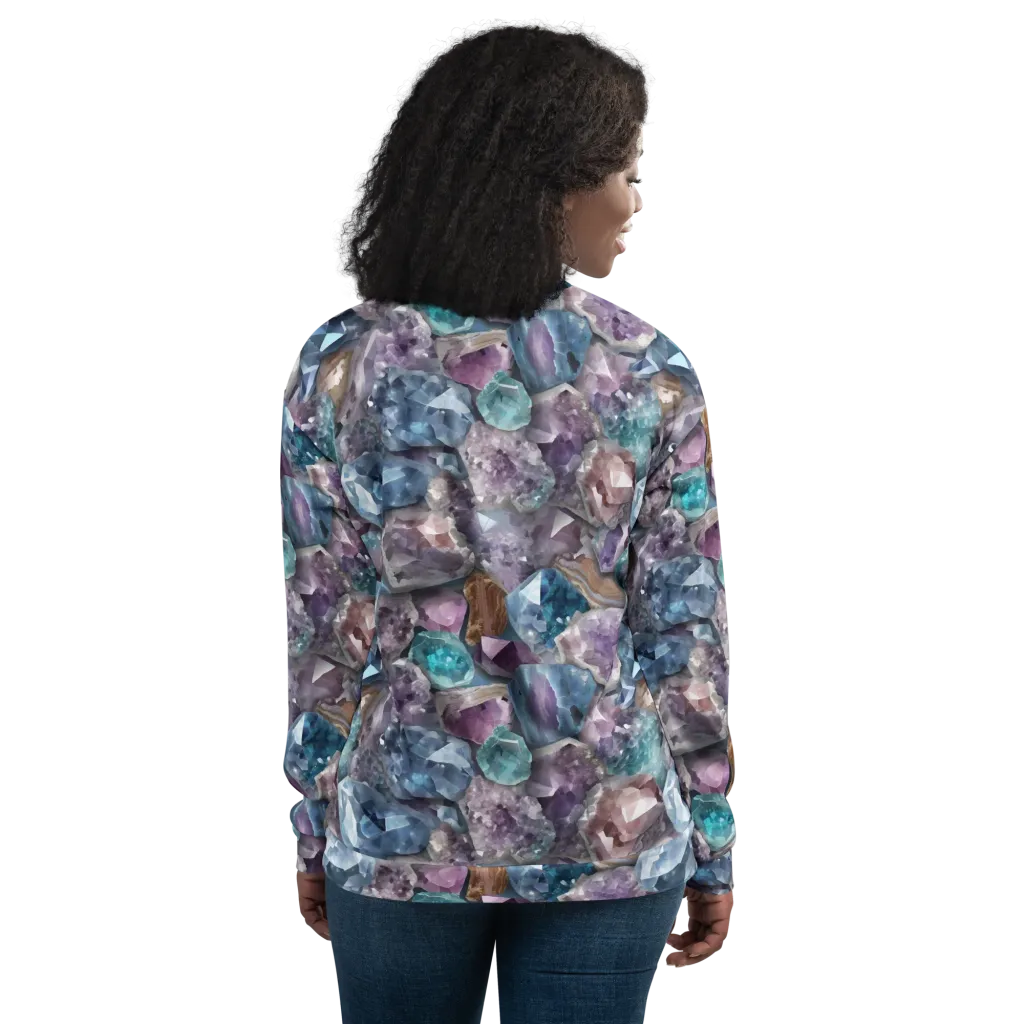 Amethyst Tide on Bomber Jacket — Back