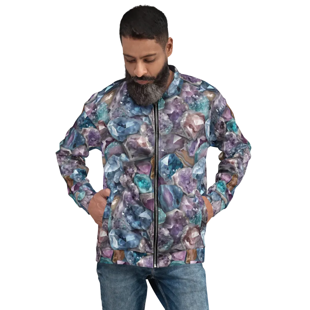 Amethyst Tide on Bomber Jacket — Front