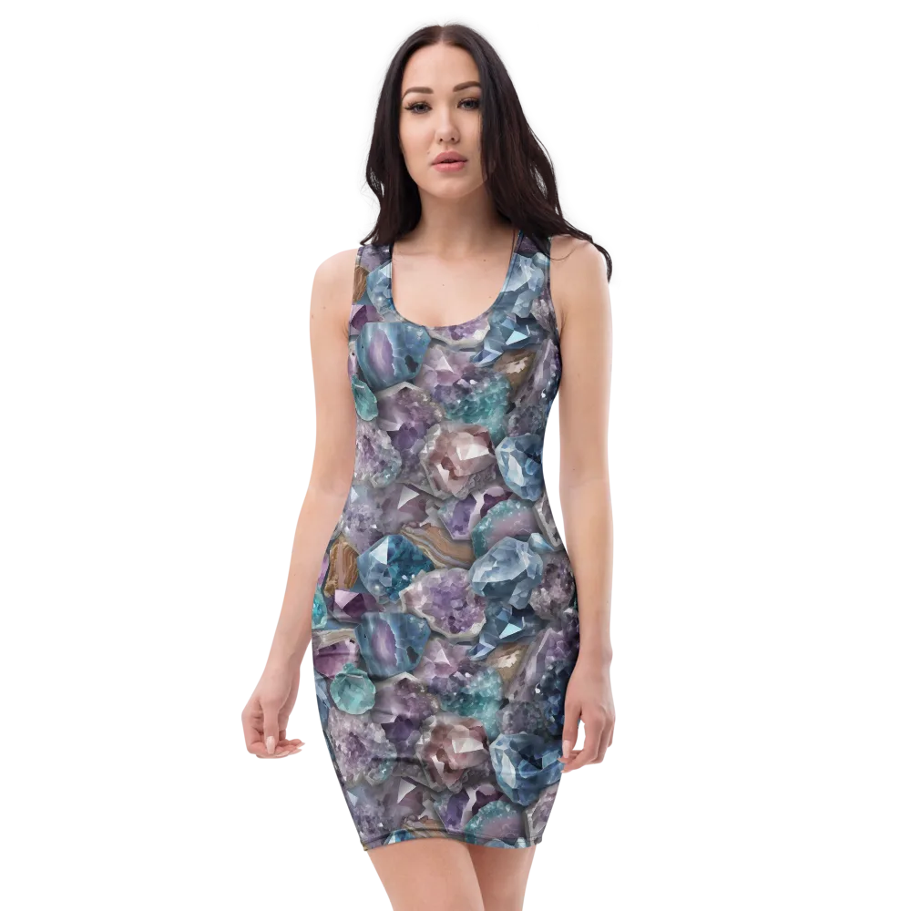 Amethyst Tide on Bodycon Dress — Front