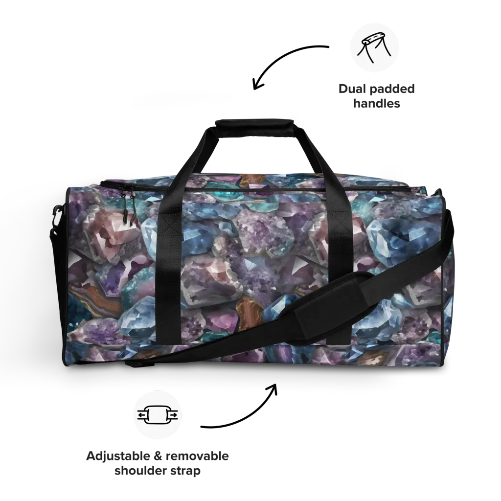 Amethyst Tide on Duffle Bag — Front