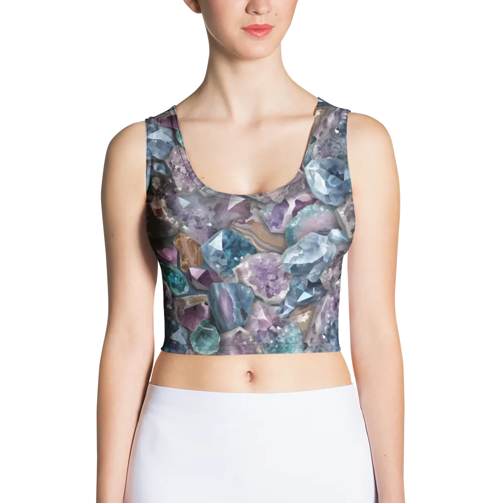 Amethyst Tide on Crop Top — Front