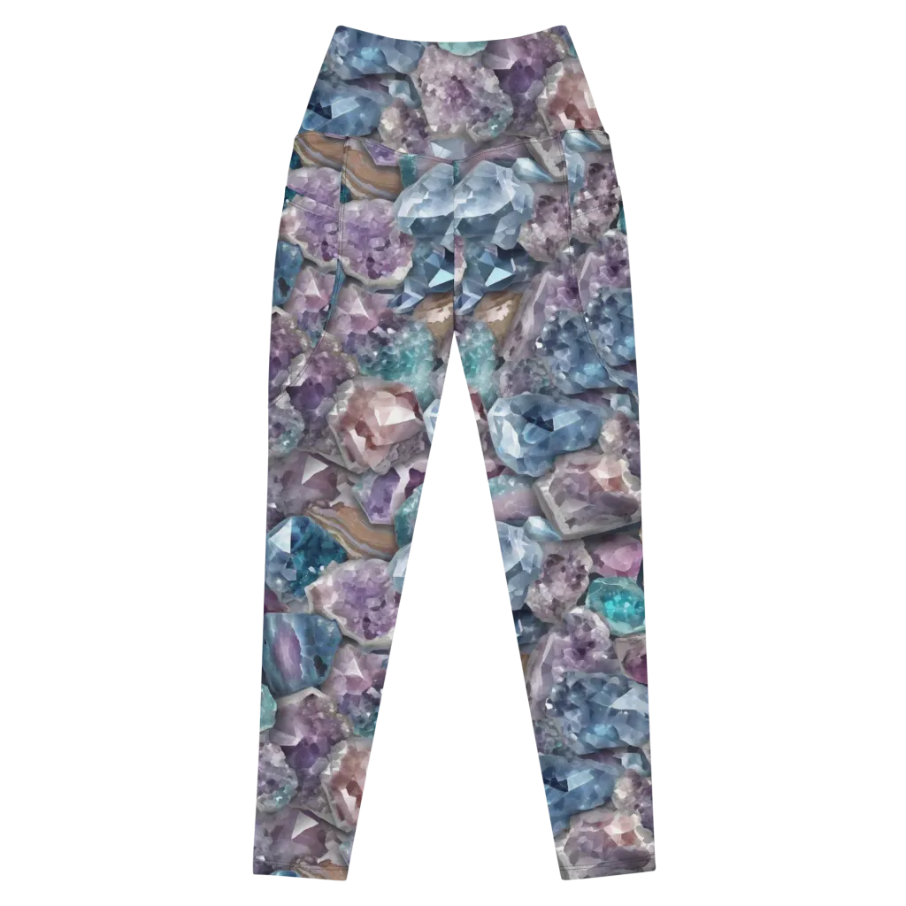 Amethyst Tide on Leggings with Pockets — Front