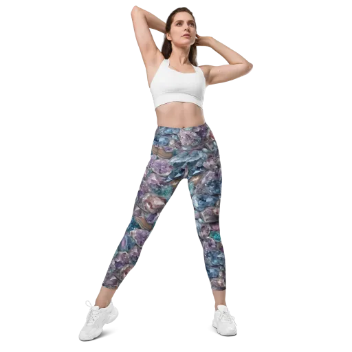 Amethyst Tide on a Leggings with Pockets