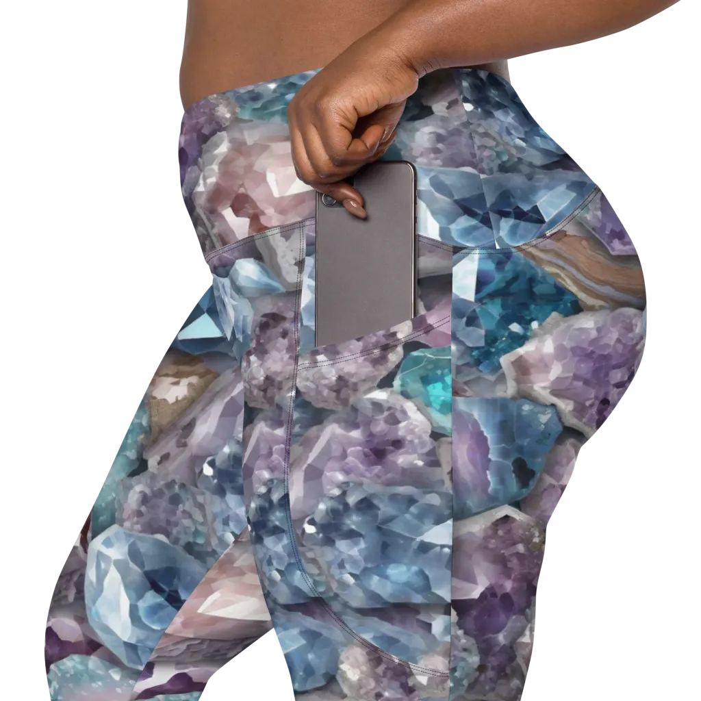 Amethyst Tide on Leggings with Pockets — Product details 2