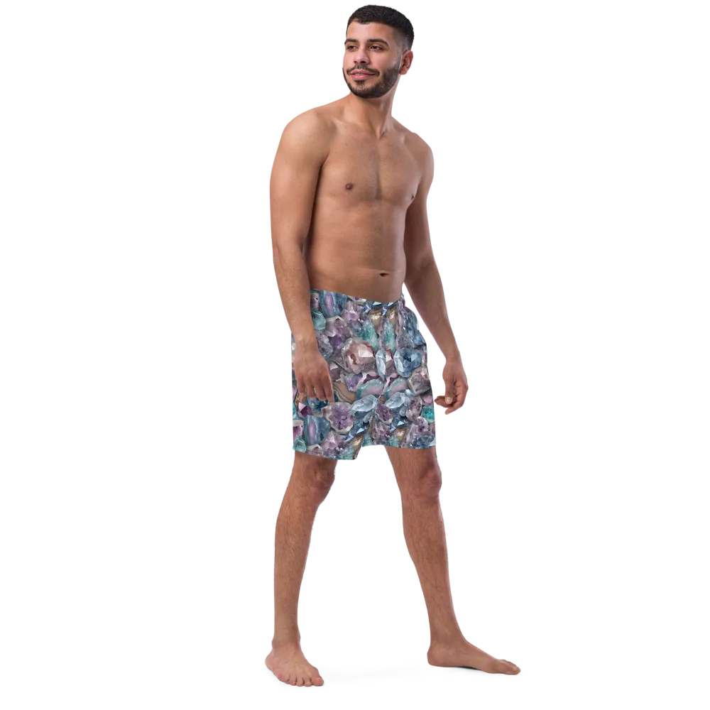 Amethyst Tide on Swim Trunks — Right Front