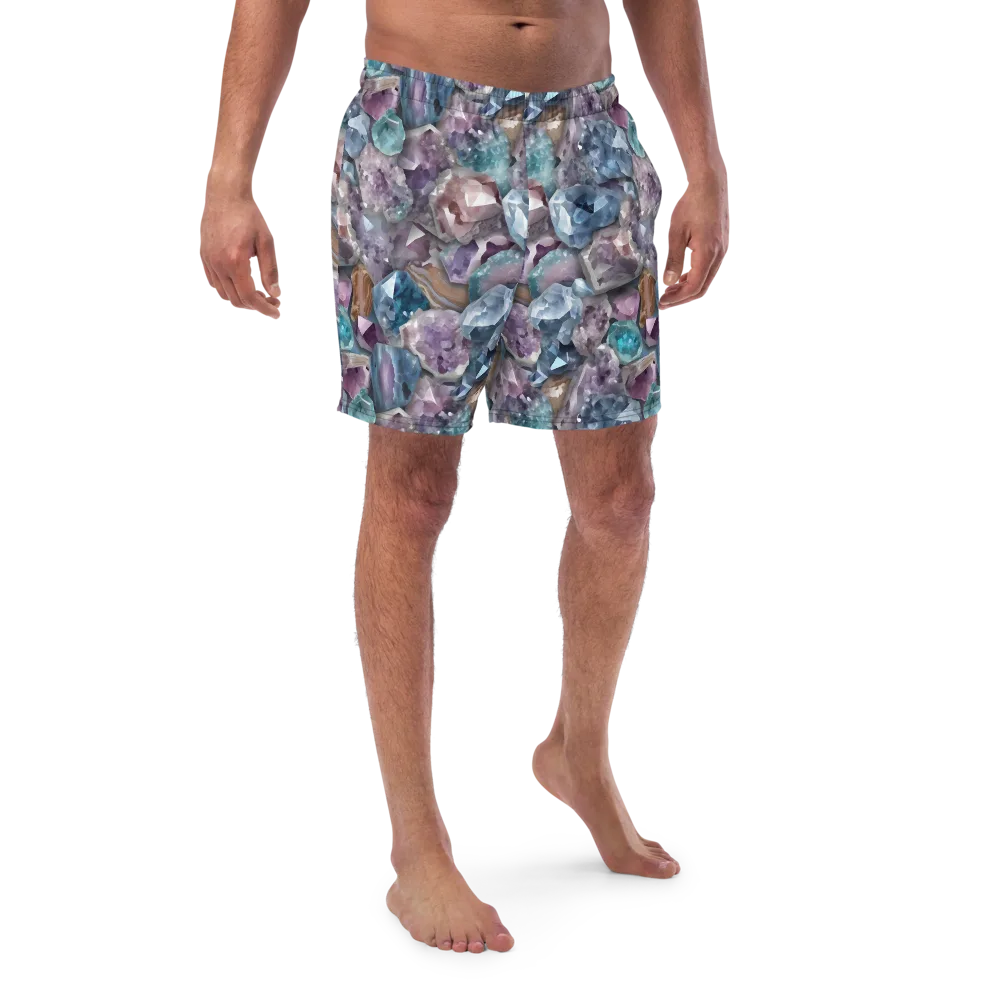 Amethyst Tide on Swim Trunks — Front