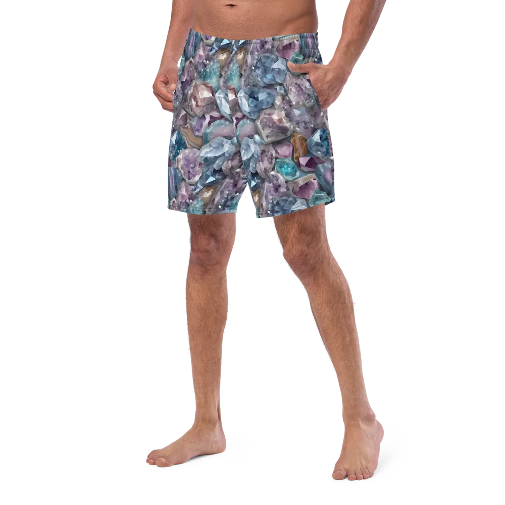 Amethyst Tide on Swim Trunks — Left Front