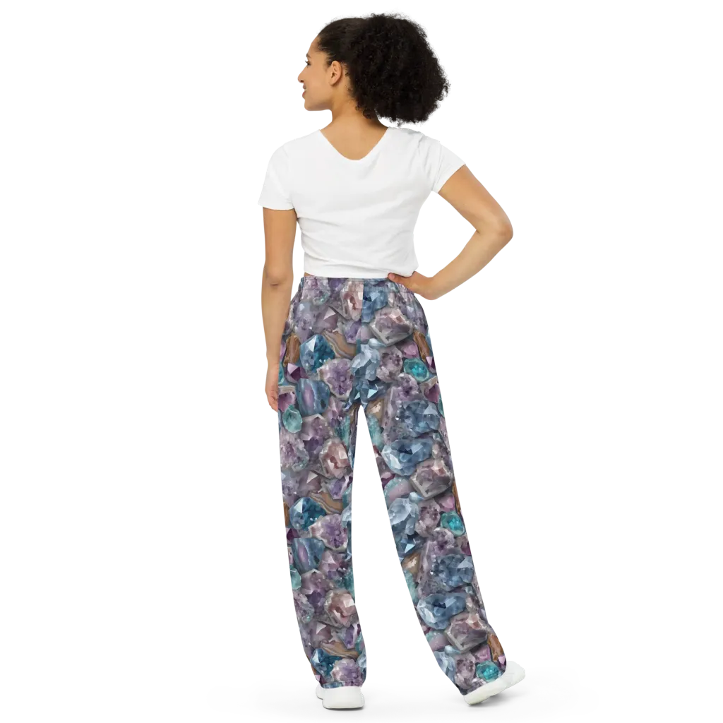 Amethyst Tide on Wide-Leg Pants — Back