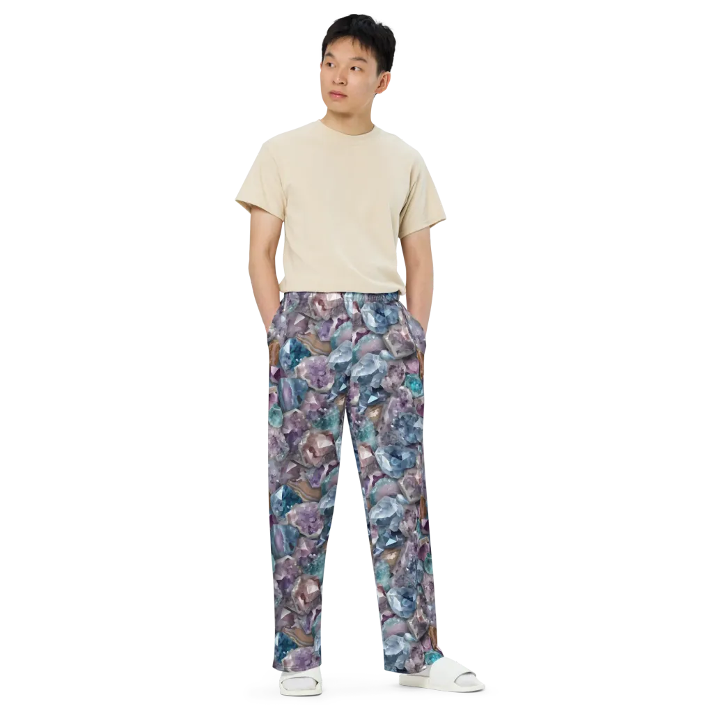 Amethyst Tide on Wide-Leg Pants — Front