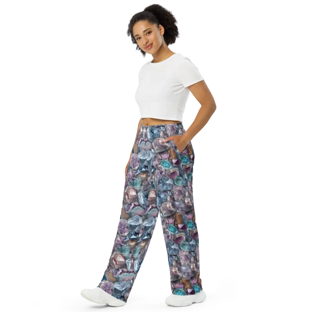 Amethyst Tide on Wide-Leg Pants — Left Front