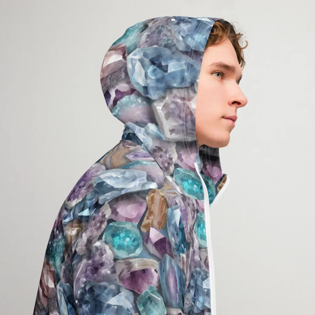 Amethyst Tide on Men's Windbreaker — Right