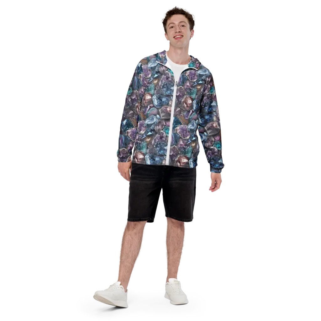 Amethyst Tide on Men's Windbreaker — Front