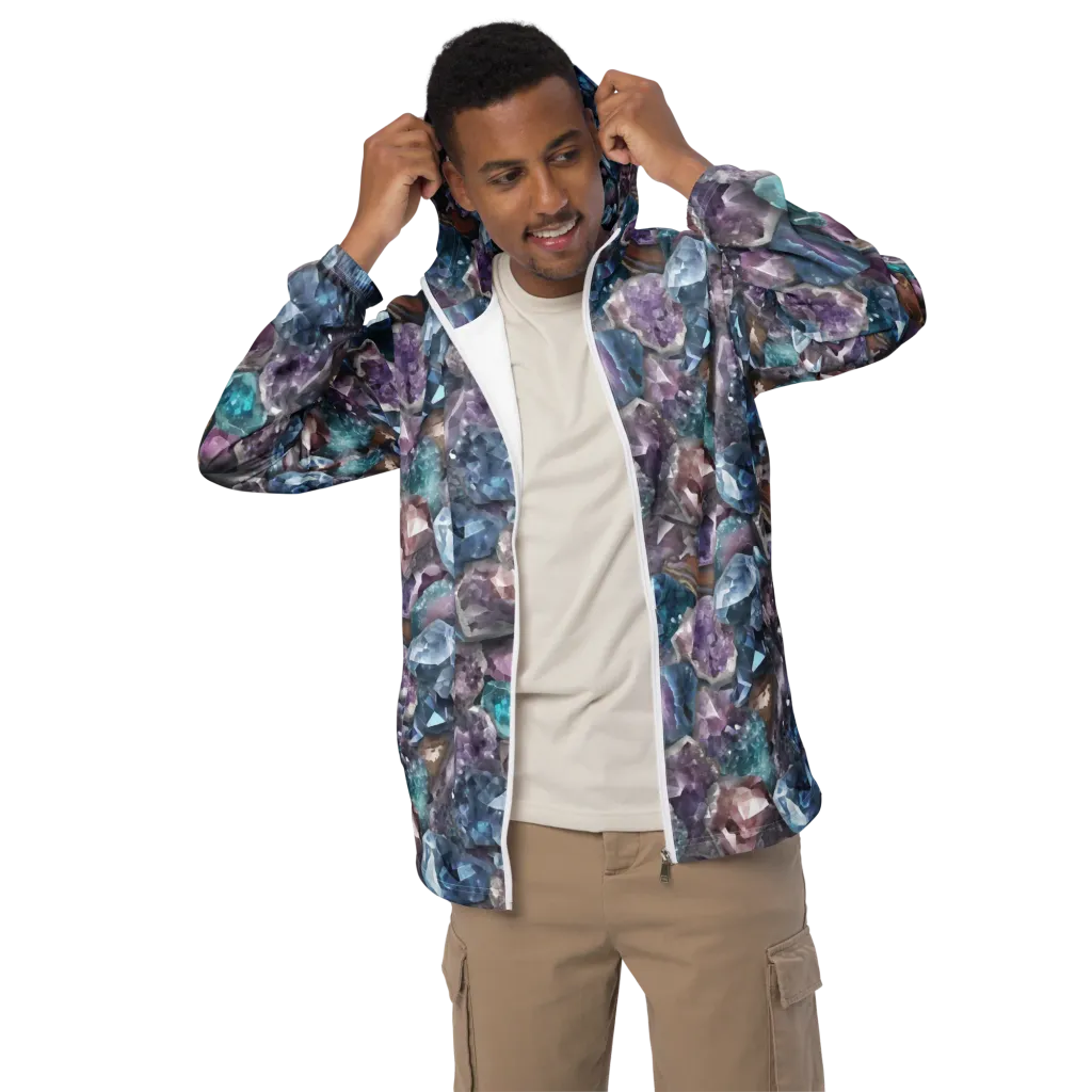 Amethyst Tide on Men's Windbreaker — Front