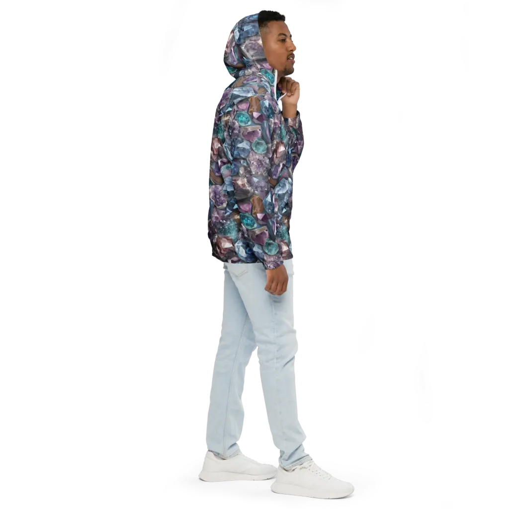 Amethyst Tide on Men's Windbreaker — Right