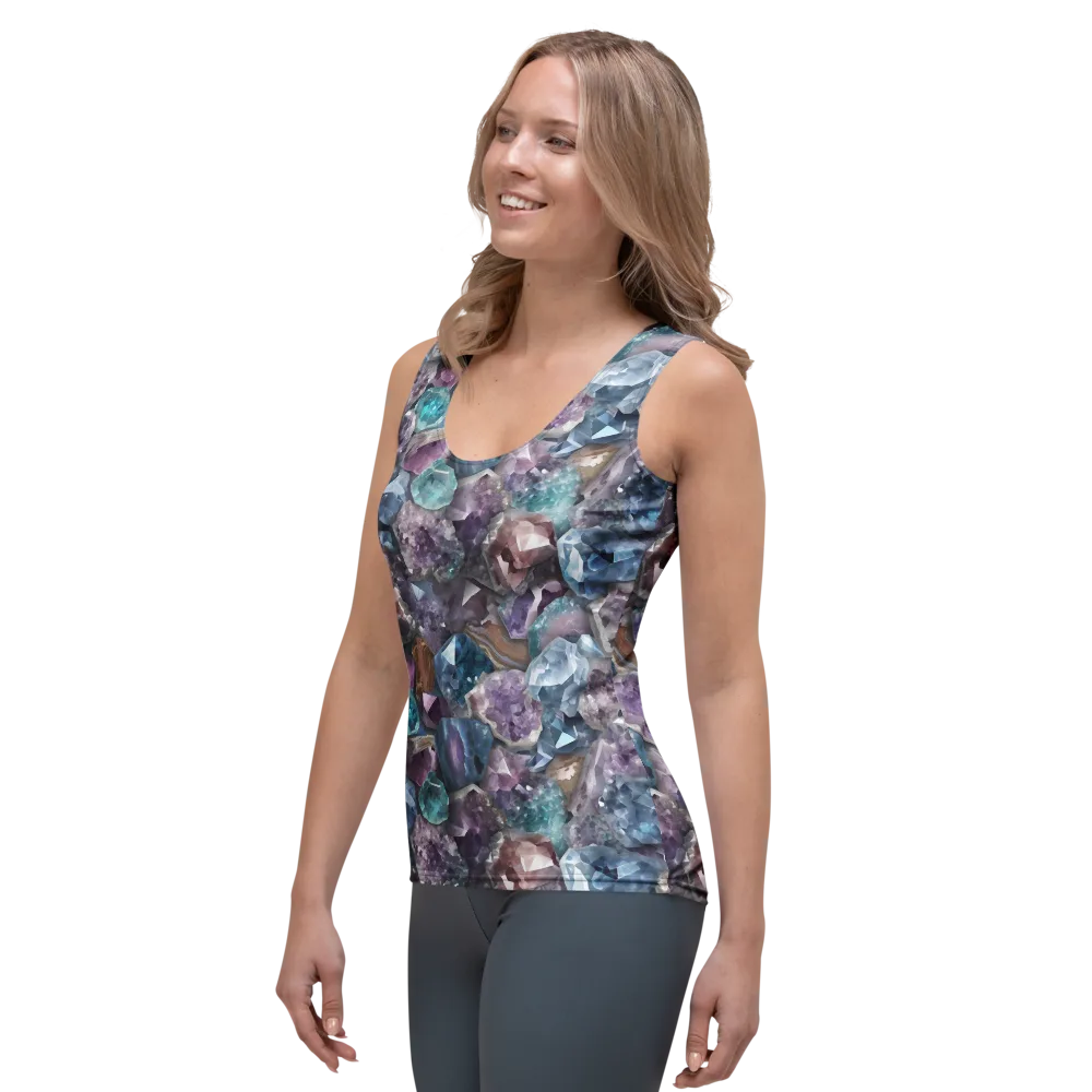Amethyst Tide on Women's Tank Top — Left Front