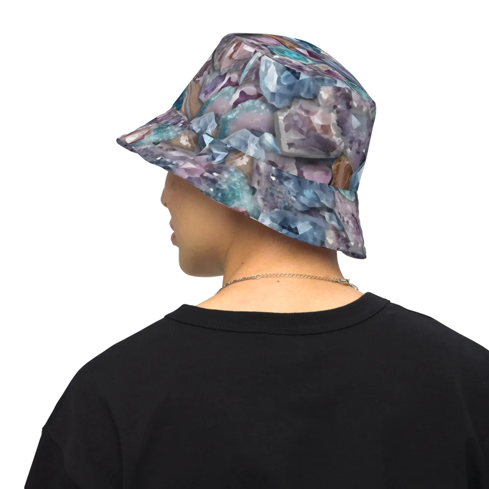 Amethyst Tide on Reversible Bucket Hat — Back Inside