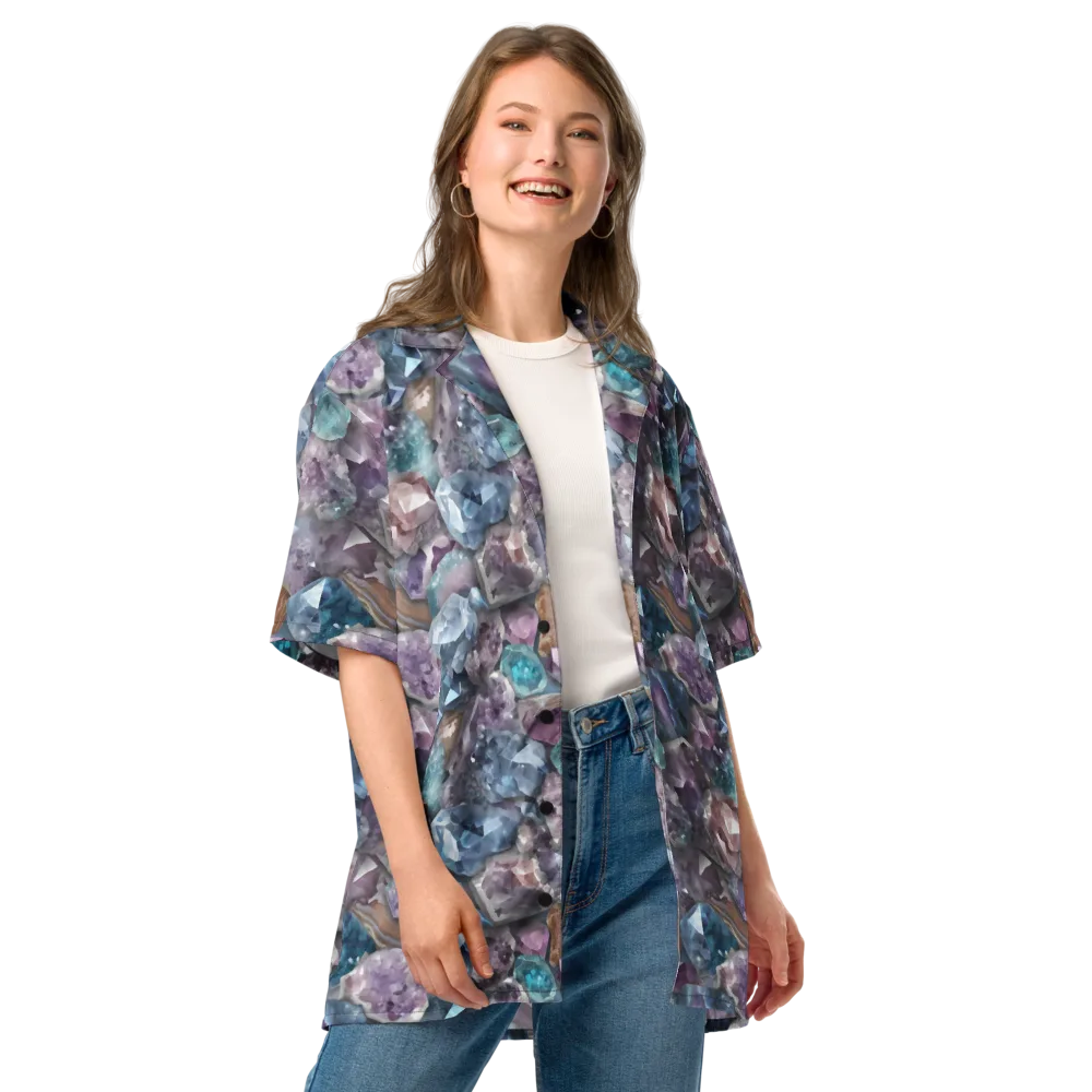 Amethyst Tide on Button Shirt — Front