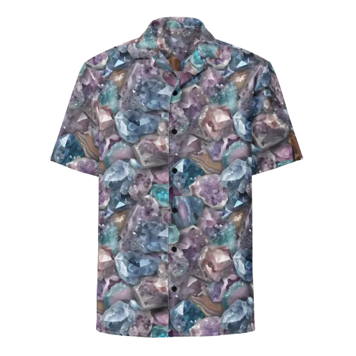 Amethyst Tide on a Button Shirt