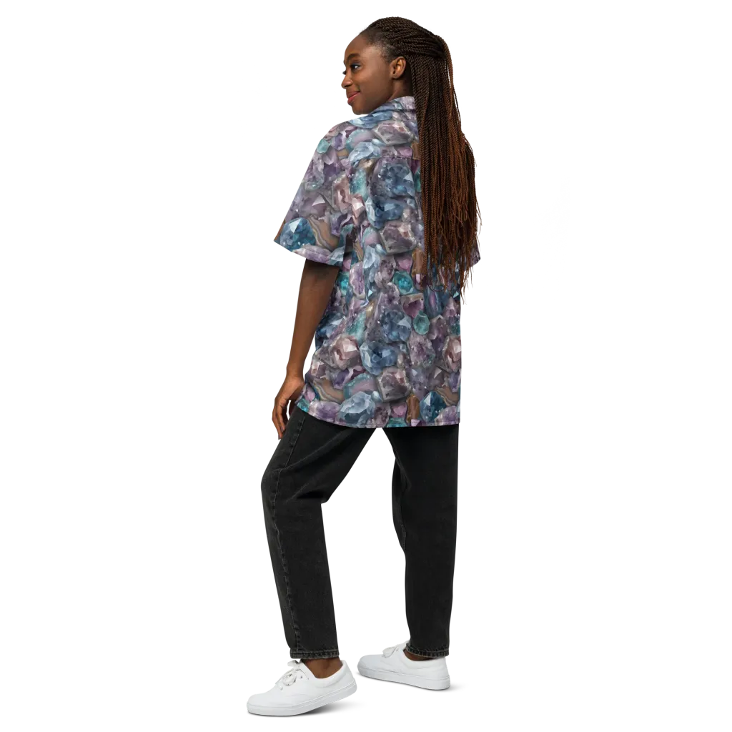 Amethyst Tide on Button Shirt — Back