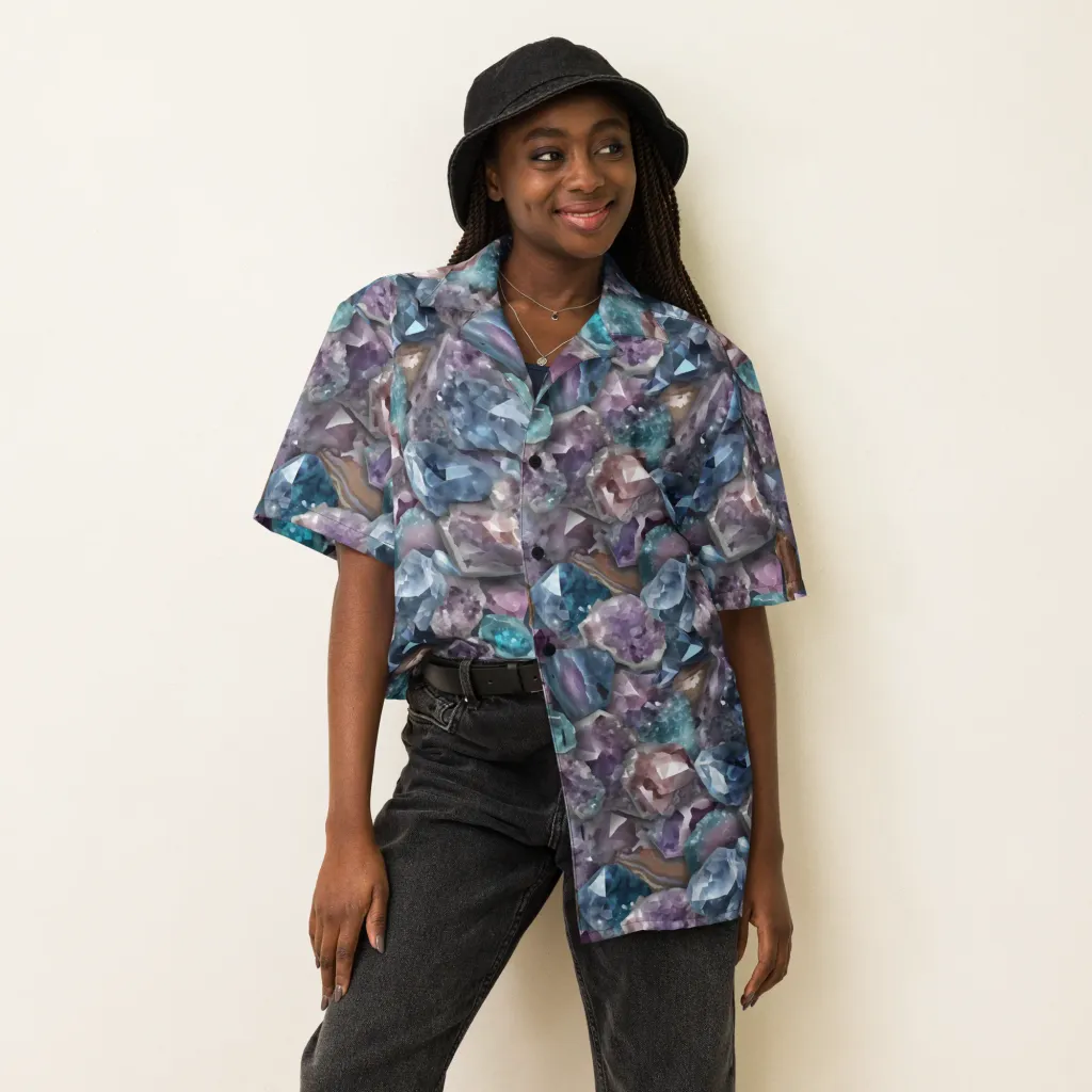 Amethyst Tide on Button Shirt — Front