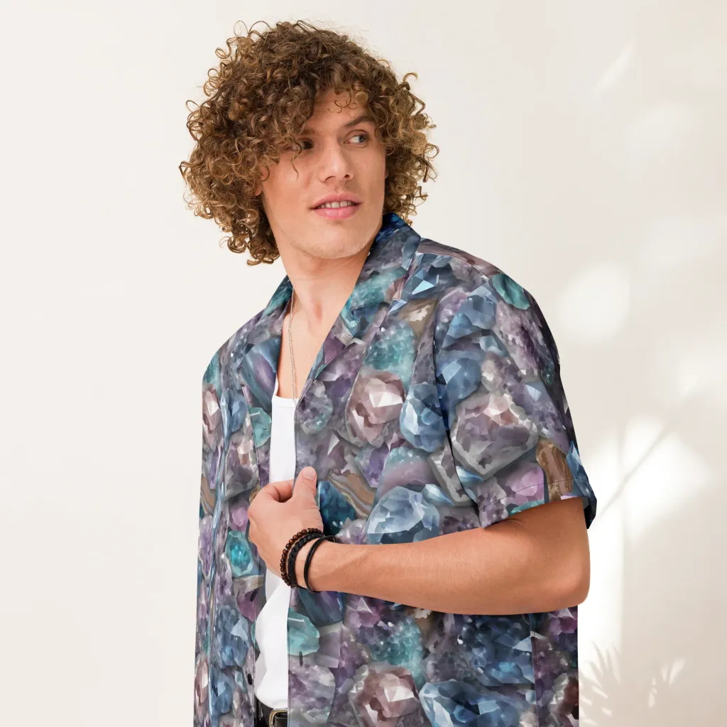 Amethyst Tide on Button Shirt — Front