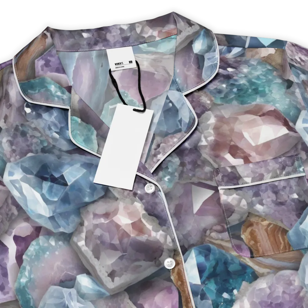 Amethyst Tide on Women's Short Sleeve Pajama Top — Product details