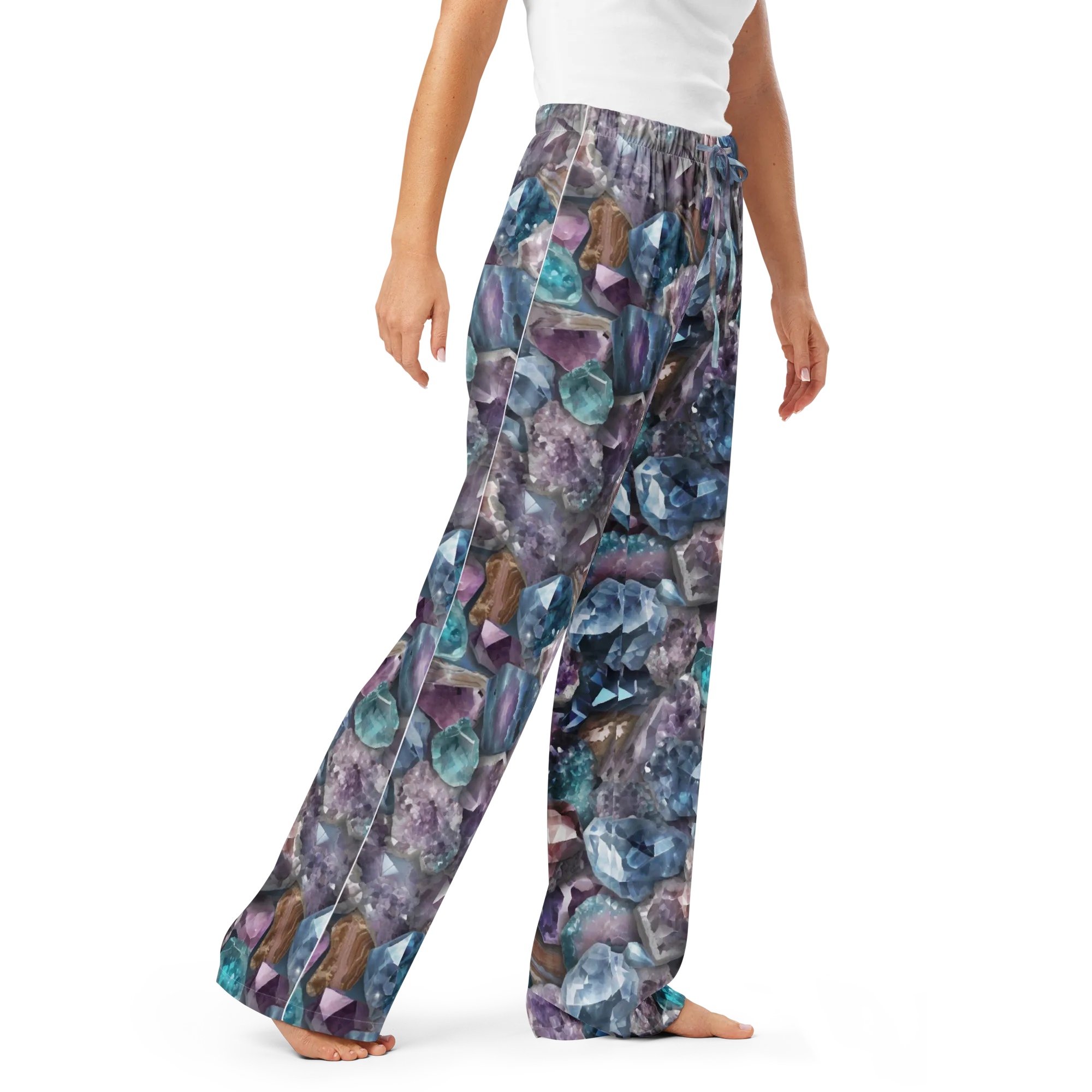Amethyst Tide on Women's Pajama Pants — Right Front