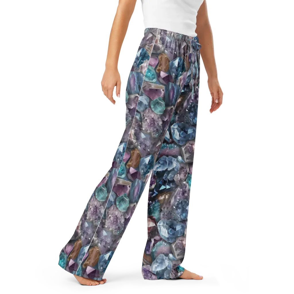 Amethyst Tide on Women's Pajama Pants — Right Front