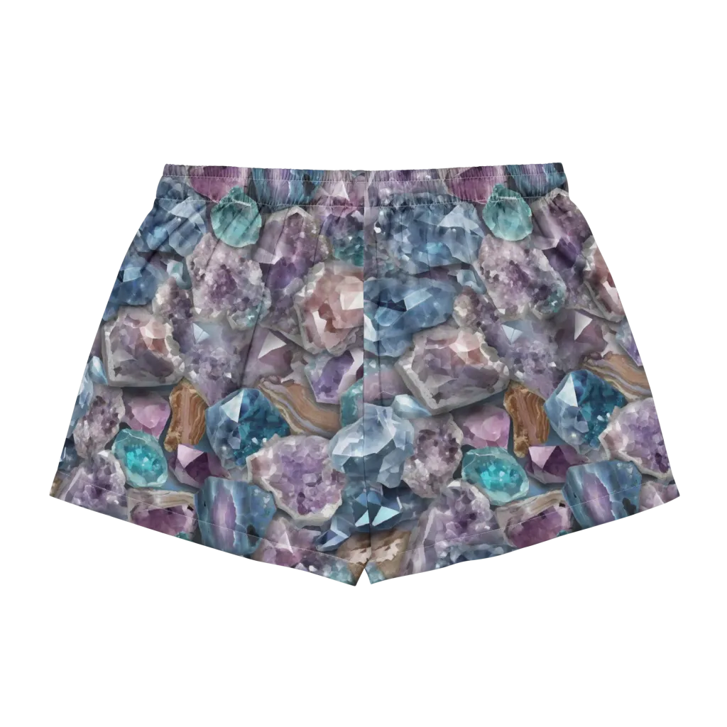 Amethyst Tide on Women's Pajama Shorts — Back
