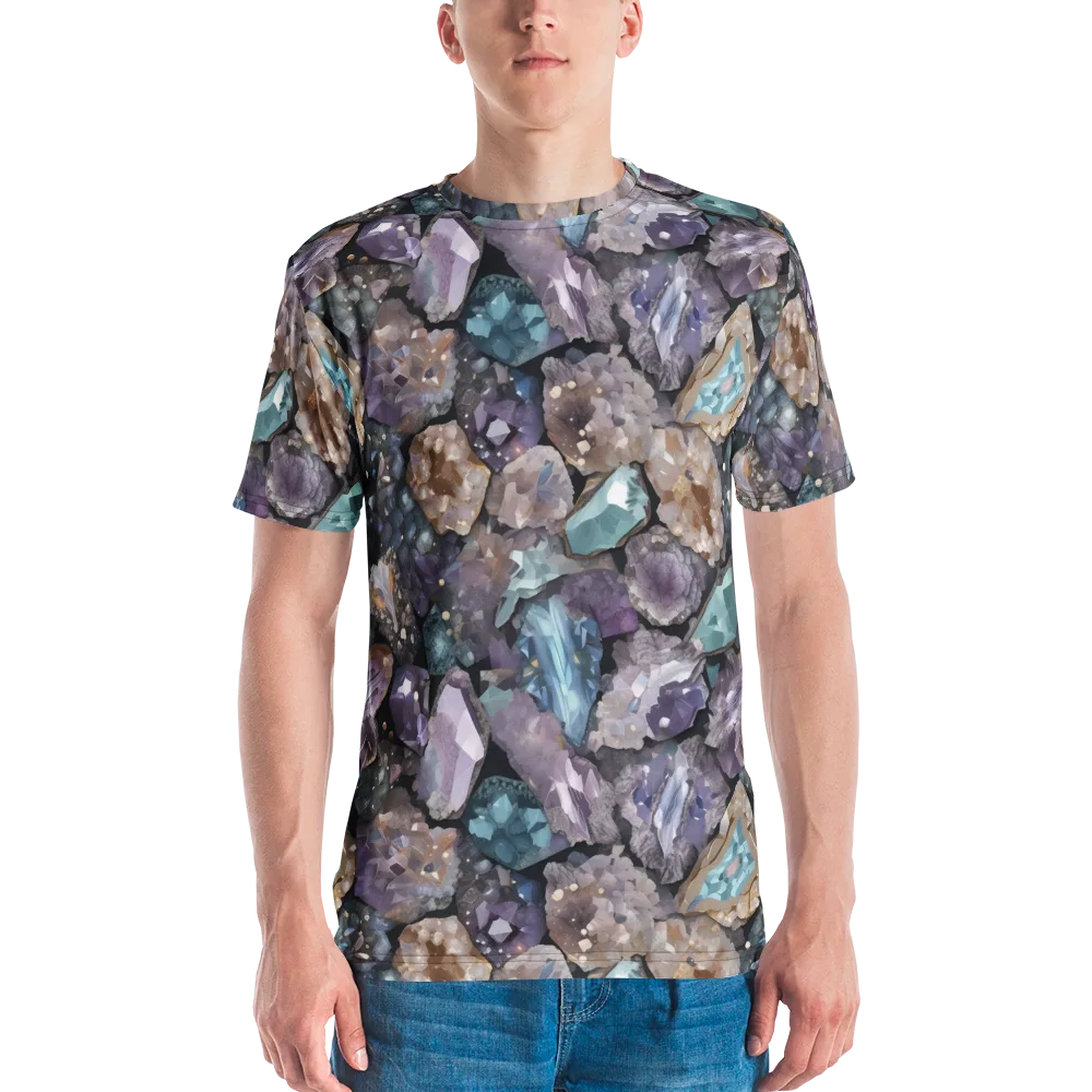 Crystal Cartography on Men's Crew Neck T-Shirt — Front