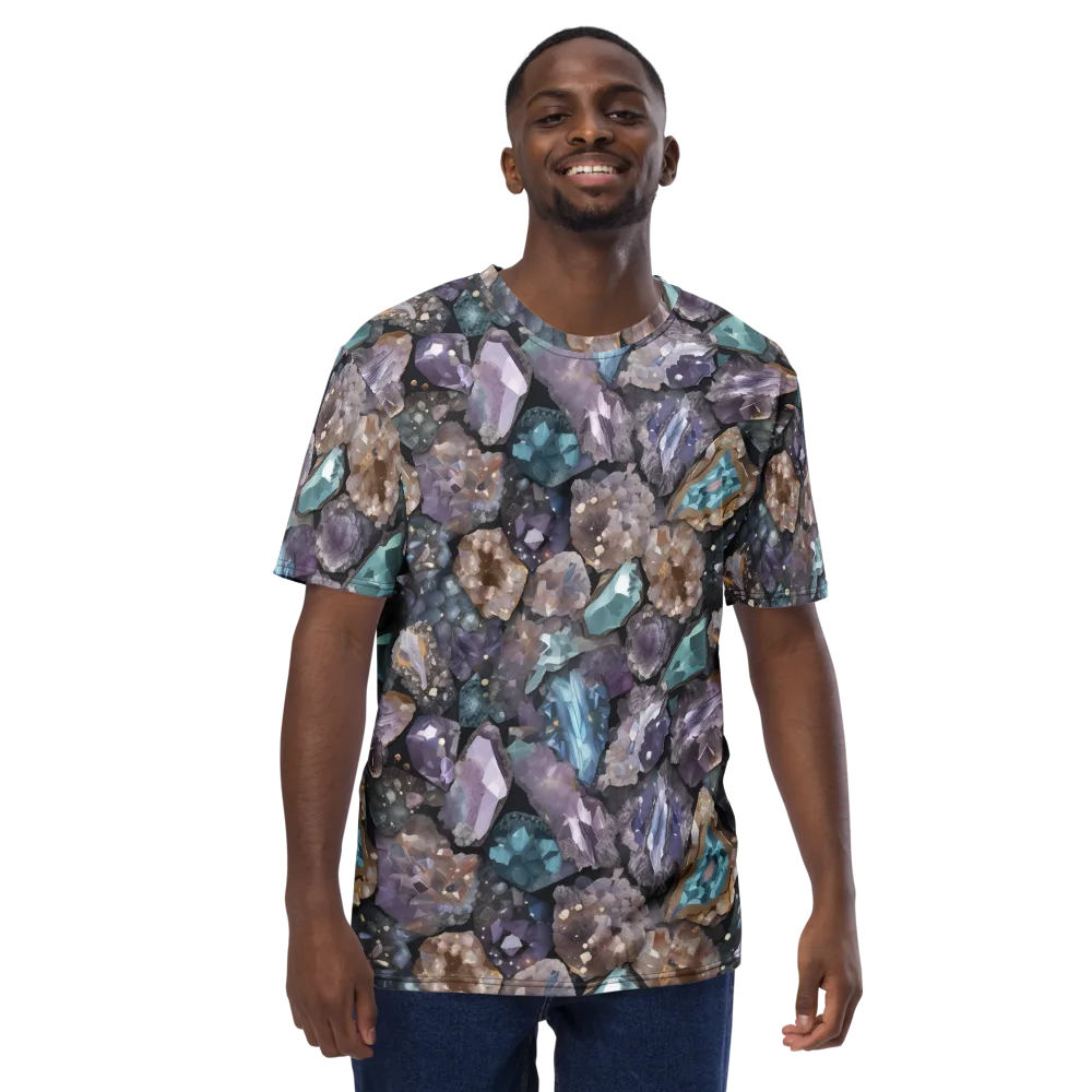 Crystal Cartography on Men's Crew Neck T-Shirt — Front