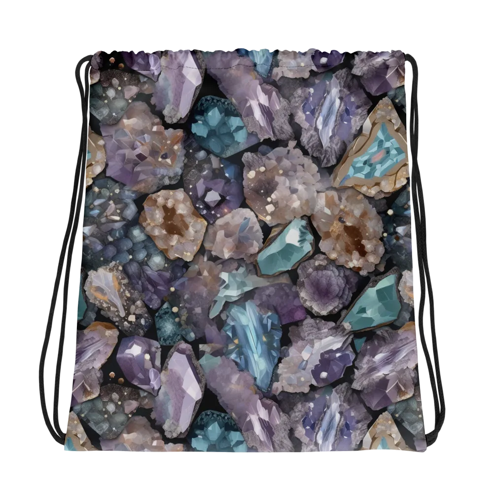 Crystal Cartography on Drawstring Bag — Photo