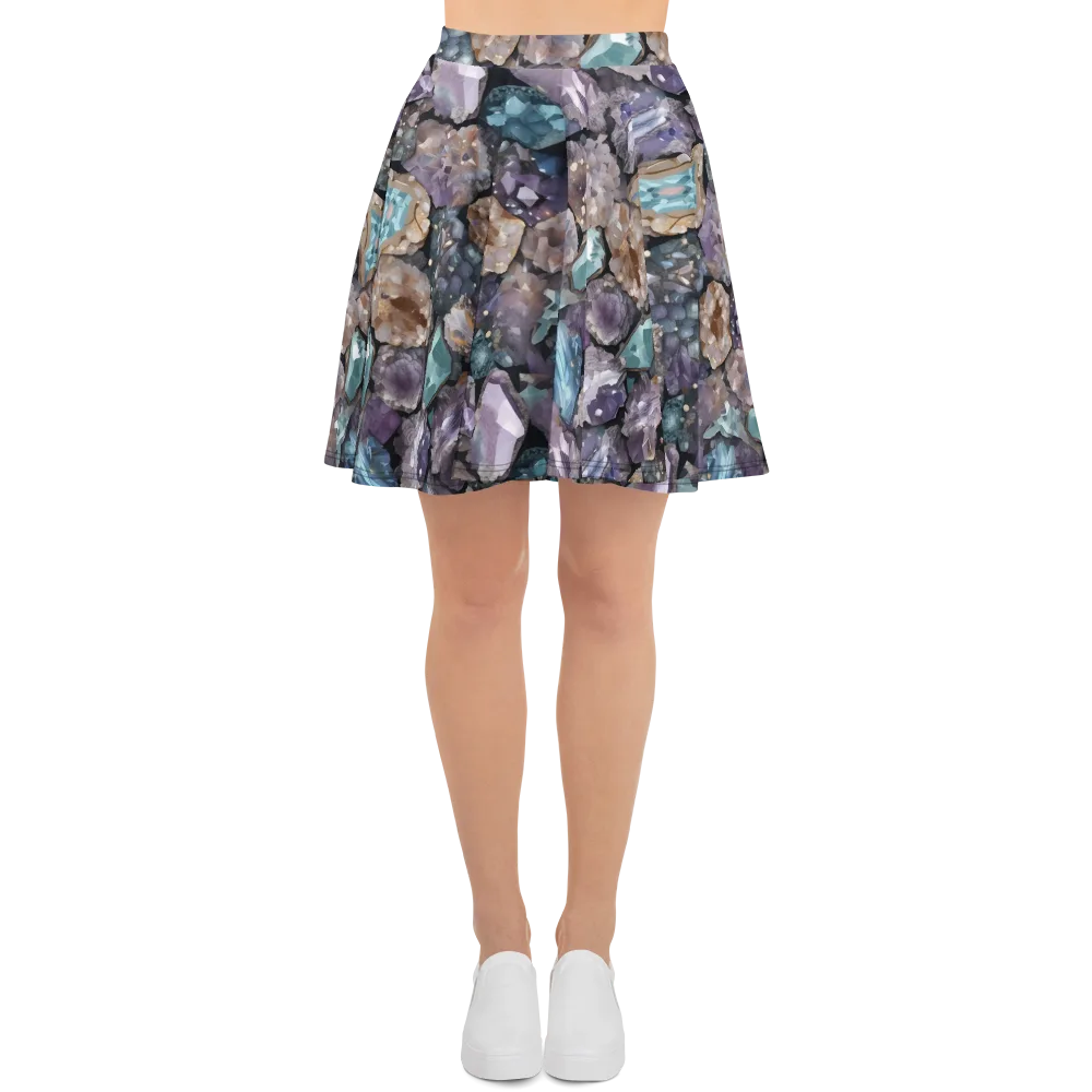 Crystal Cartography on Skater Skirt — Front