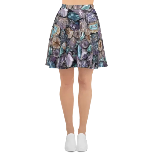 Crystal Cartography on a Skater Skirt