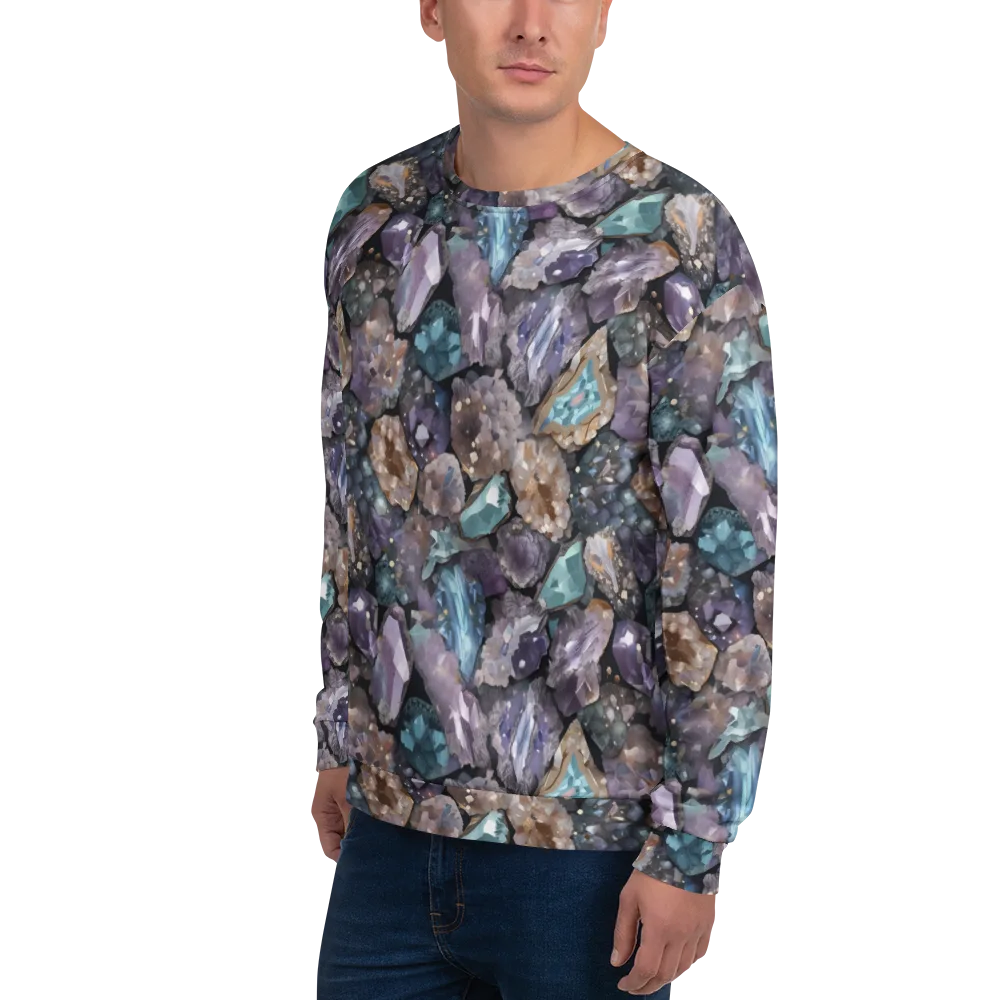 Crystal Cartography on Sweatshirt — Left Front