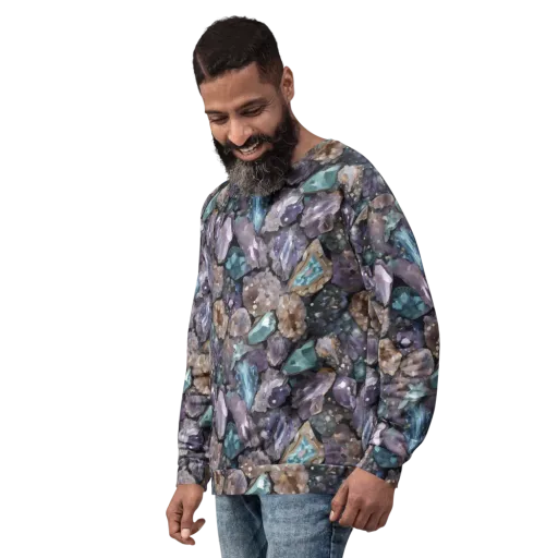 Crystal Cartography on a Sweatshirt