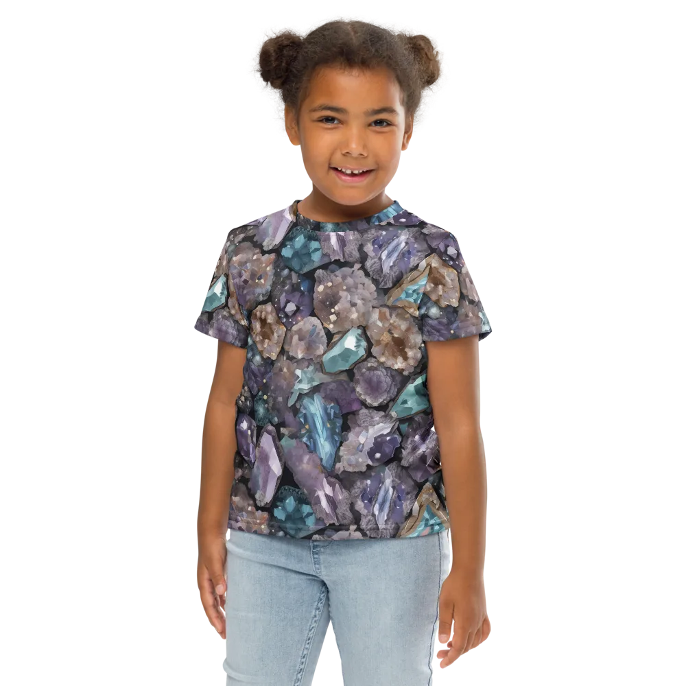 Crystal Cartography on Kids Crew Neck T-Shirt — Front