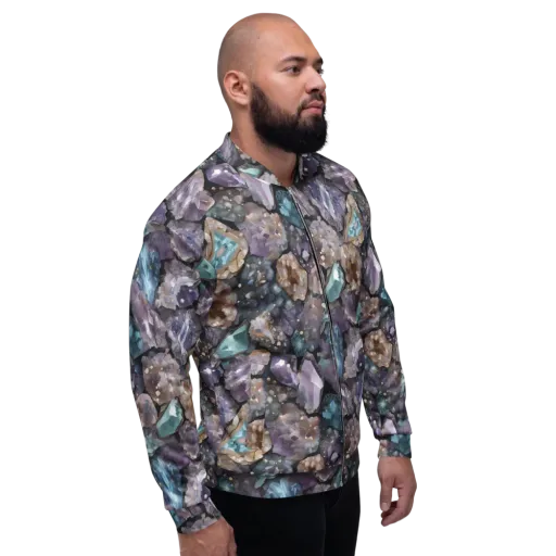 Crystal Cartography on a Bomber Jacket