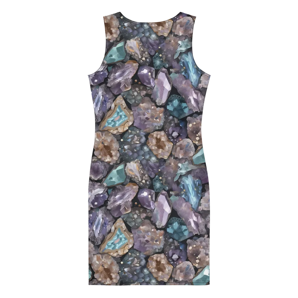 Crystal Cartography on Bodycon Dress — Back