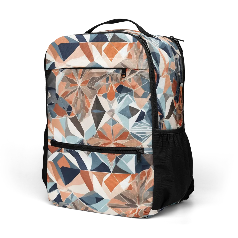 Mosaic Bloom on Utility Backpack — Left Front