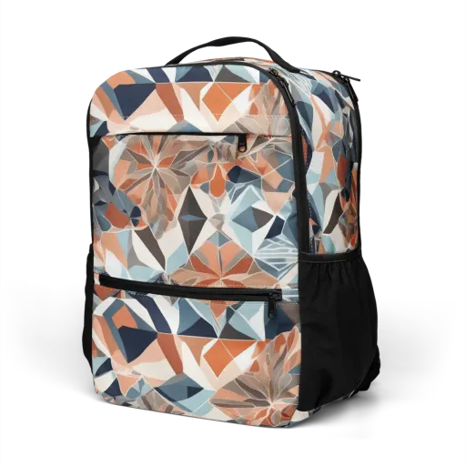 Mosaic Bloom on a Utility Backpack