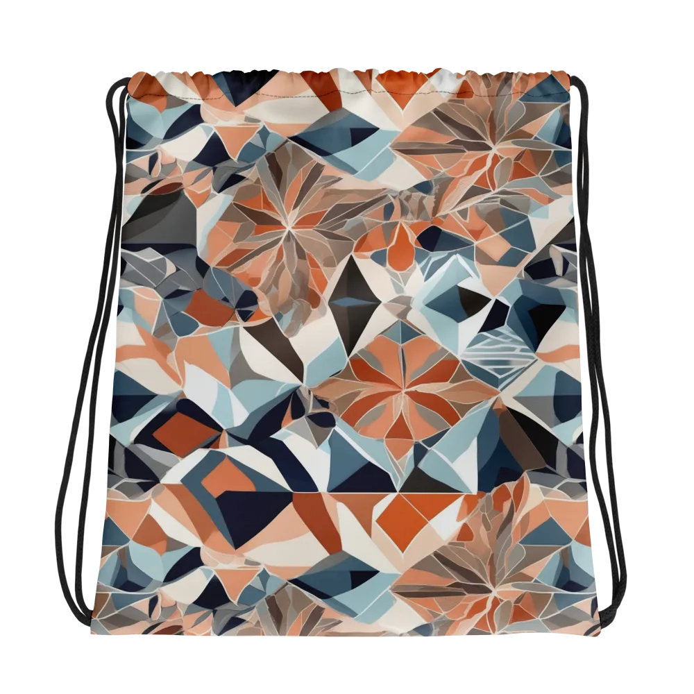 Mosaic Bloom on Drawstring Bag — Photo