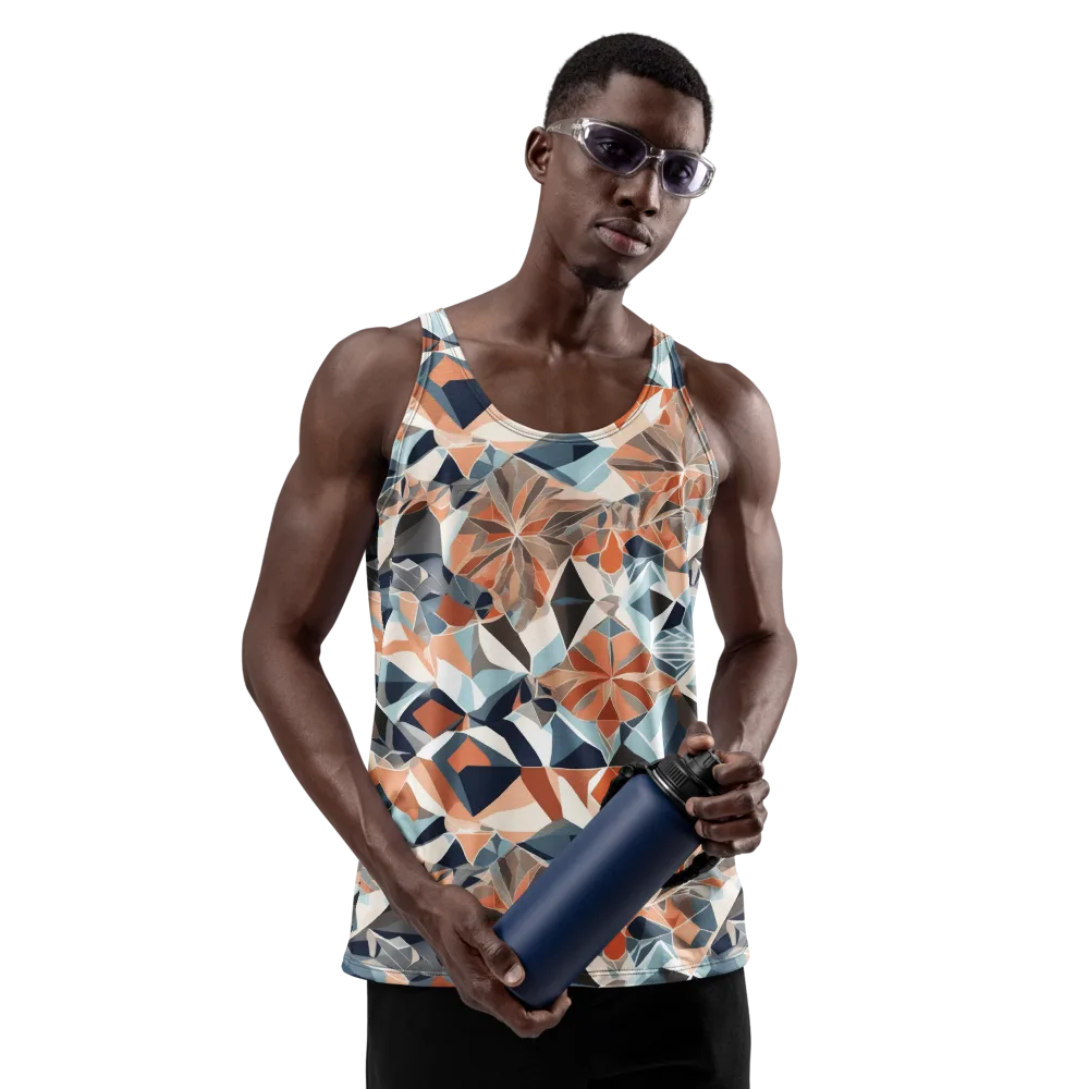 Mosaic Bloom on Men's Tank Top — Front