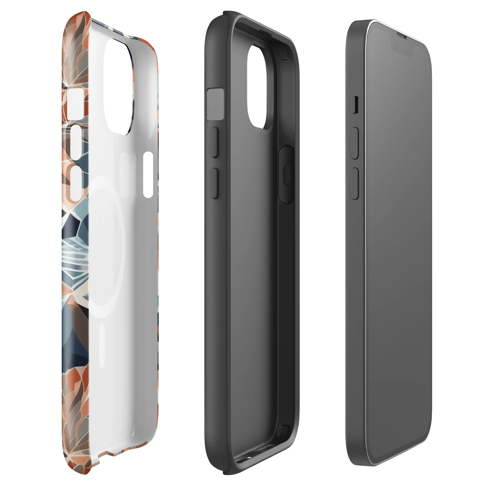 Mosaic Bloom on MagSafe Tough Case for iPhone® — Front