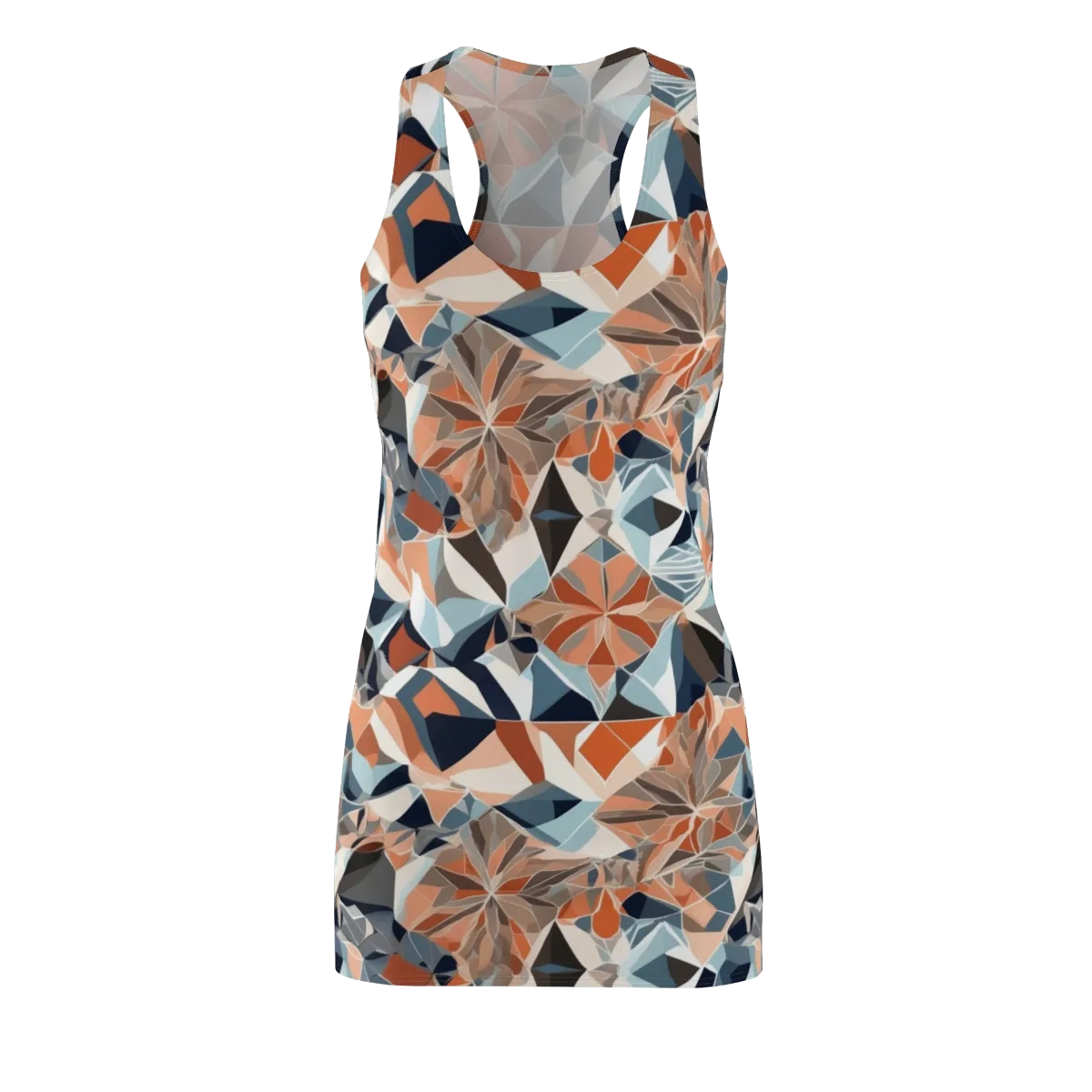 Mosaic Bloom on Racerback Dress — Front