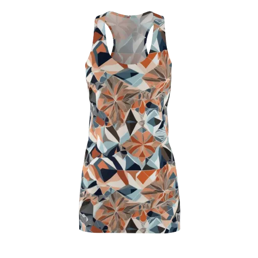 Mosaic Bloom on a Racerback Dress